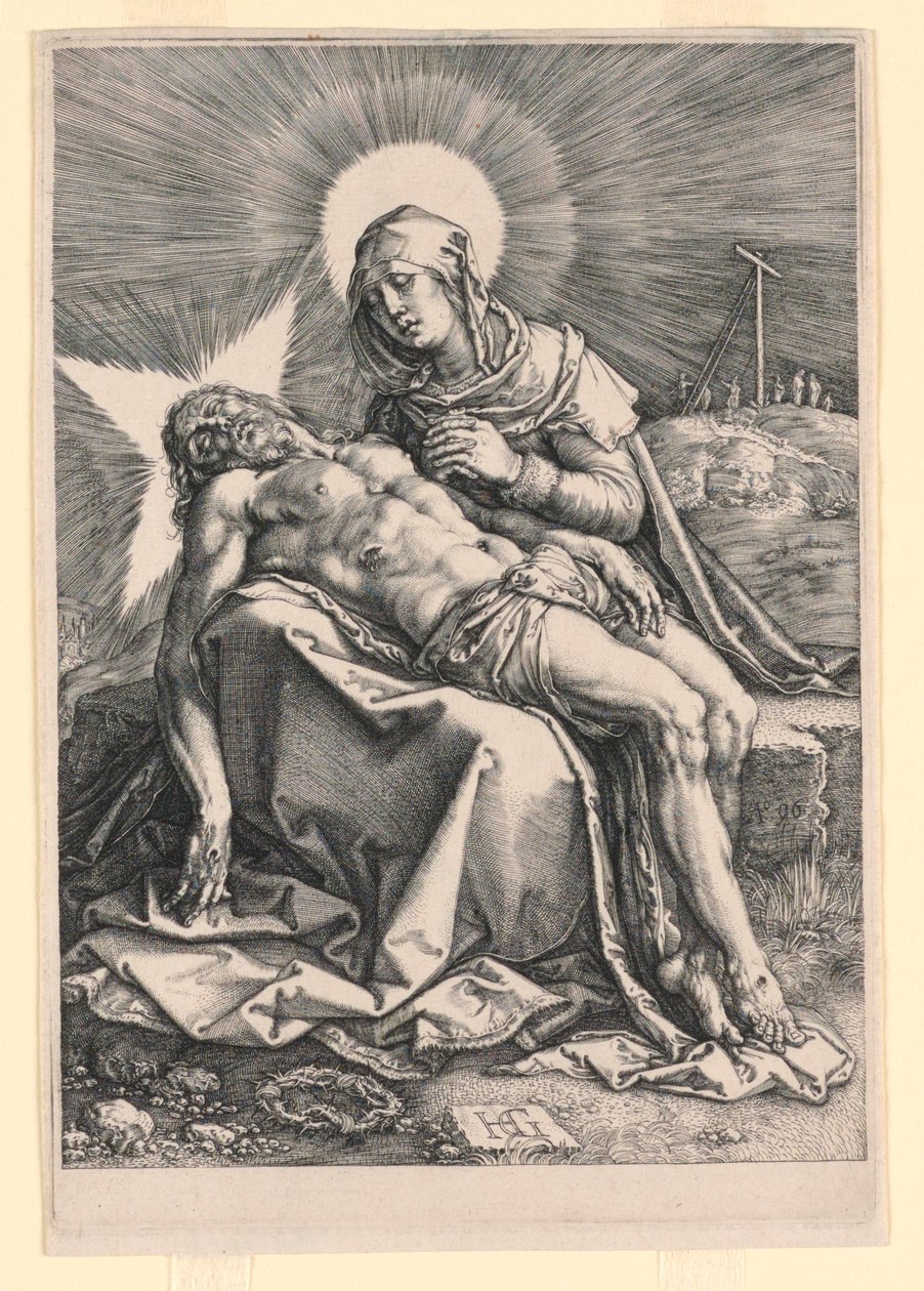 Pieta door Hendrik Goltzius