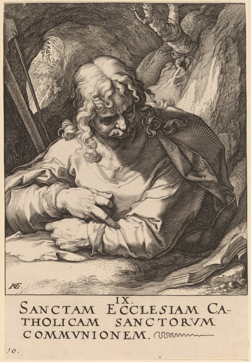Sint Jacobus de Mindere door Hendrik Goltzius