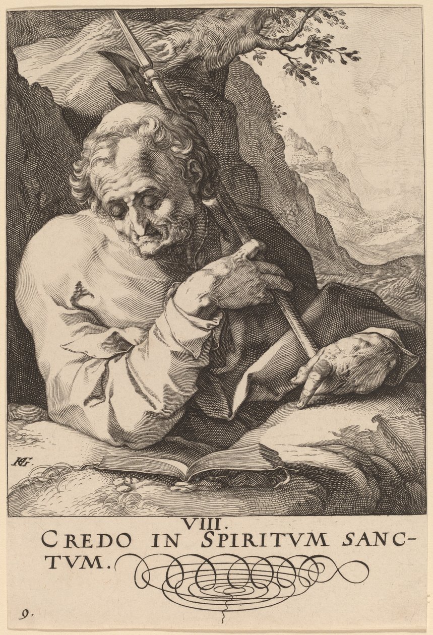 Sint Mattheüs door Hendrik Goltzius
