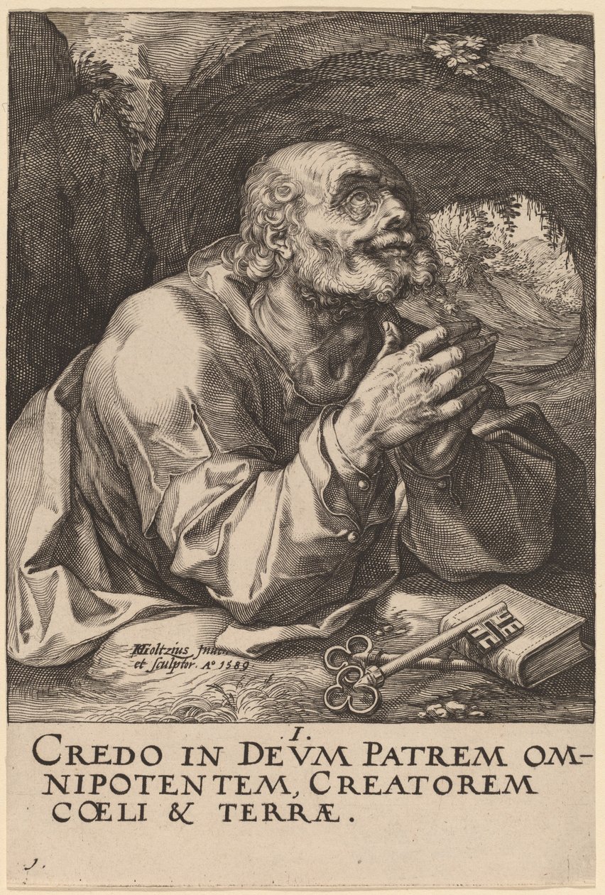 Sint Pieter door Hendrik Goltzius