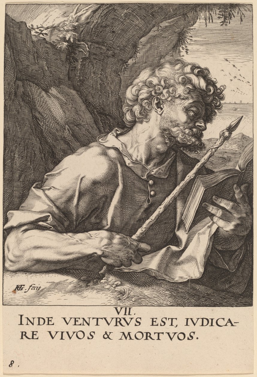 Sint Thomas door Hendrik Goltzius