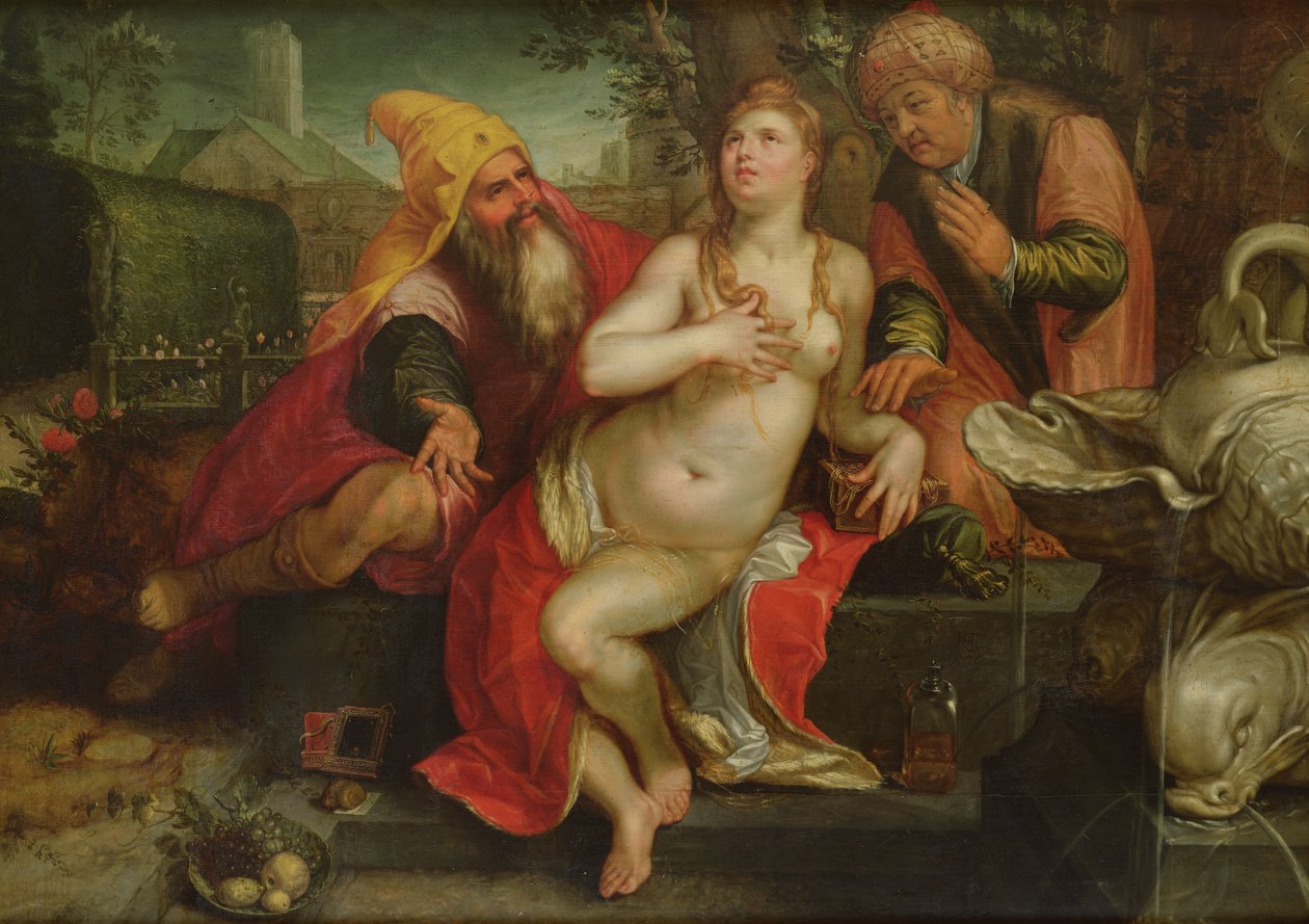 Susanna en de Ouderlingen, 1607 door Hendrik Goltzius