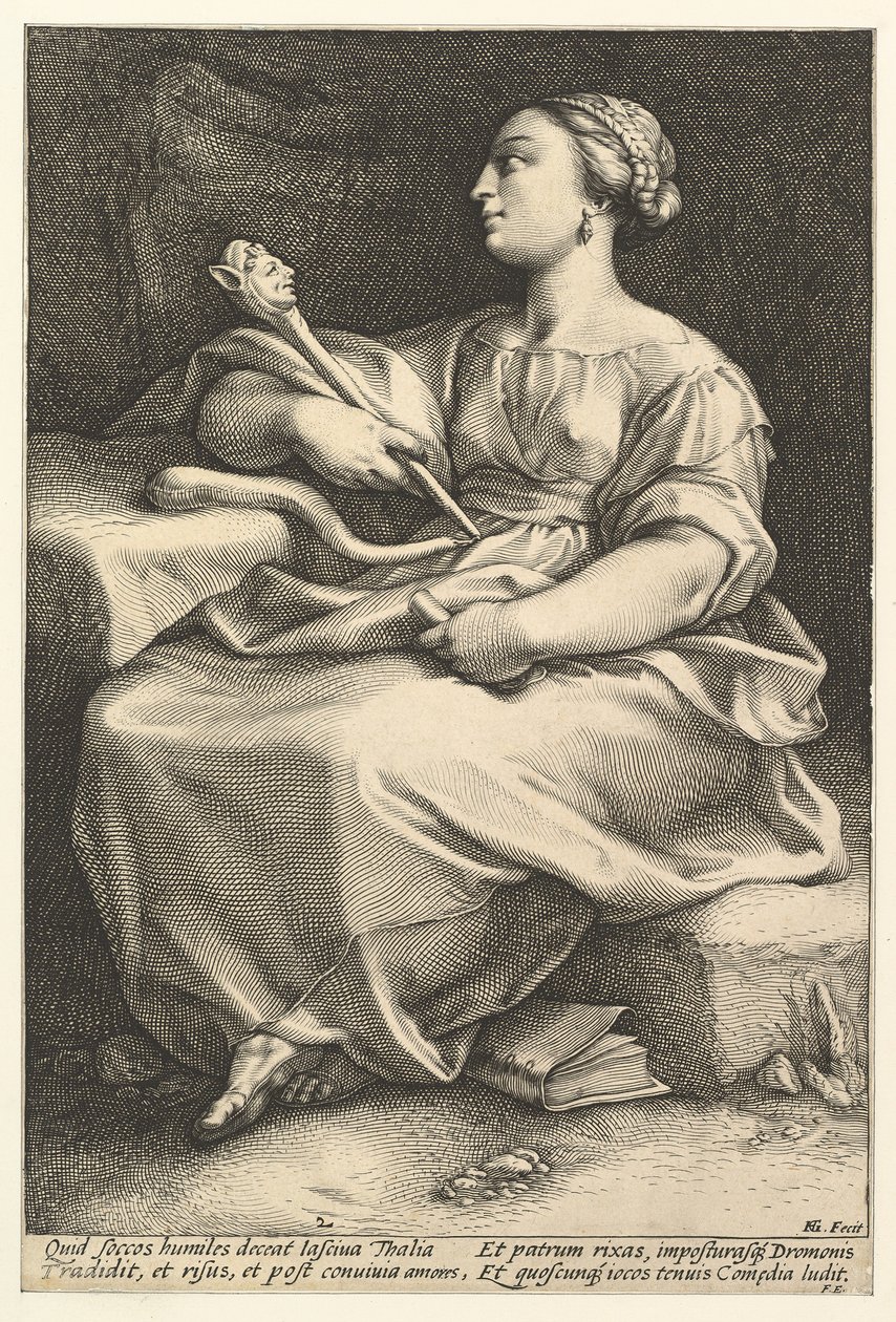 Thalia door Hendrik Goltzius