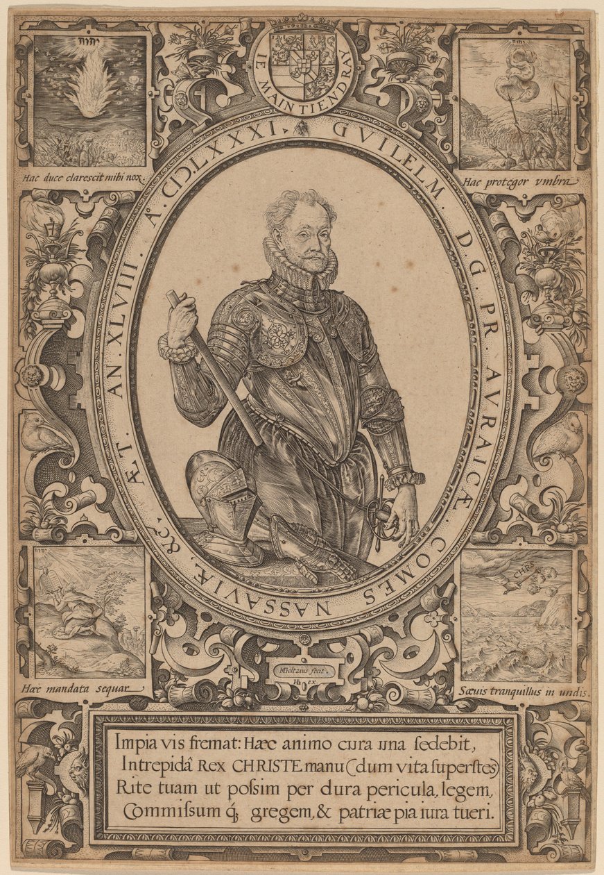Willem, Graaf van Nassau, Prins van Oranje door Hendrik Goltzius