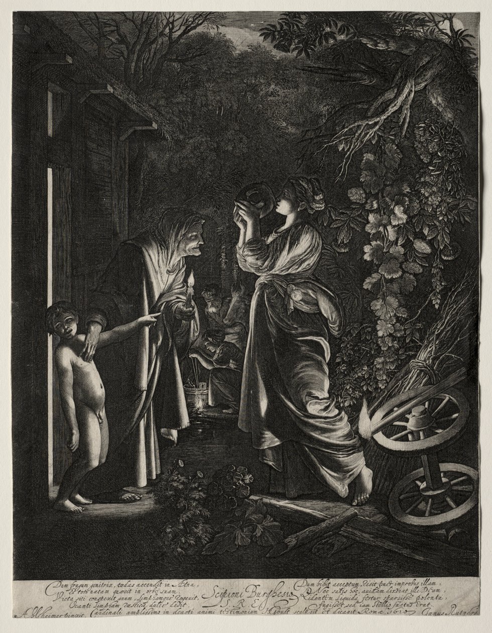 De bespotting van Ceres door Hendrik Goudt