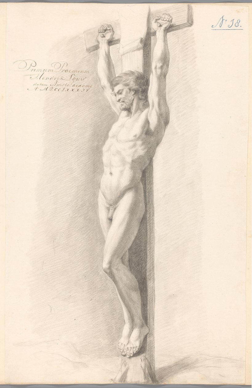Christus aan het kruis (1e prijs 1784) door Hendrik Louw