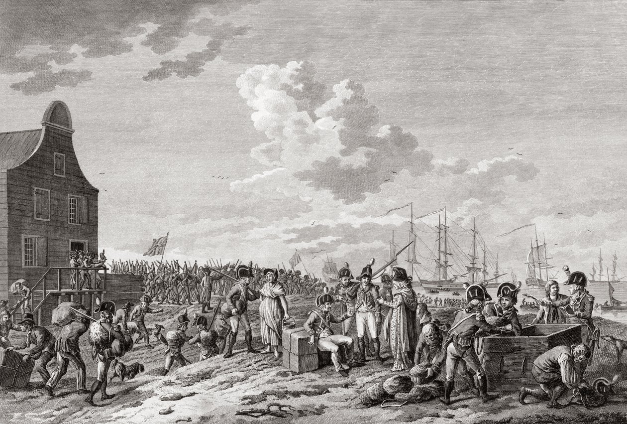 Terugtrekking uit Den Helder door Hendrik Roosing