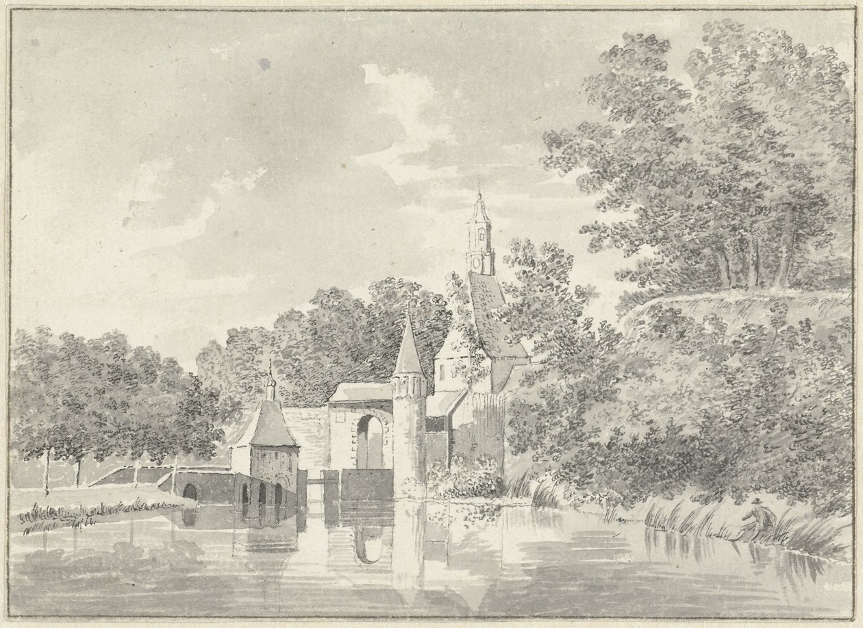 Burensche Poort te Tiel door Hendrik Tavenier