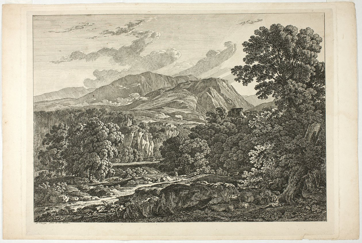 Romeins landschap door Hendrik Voogd