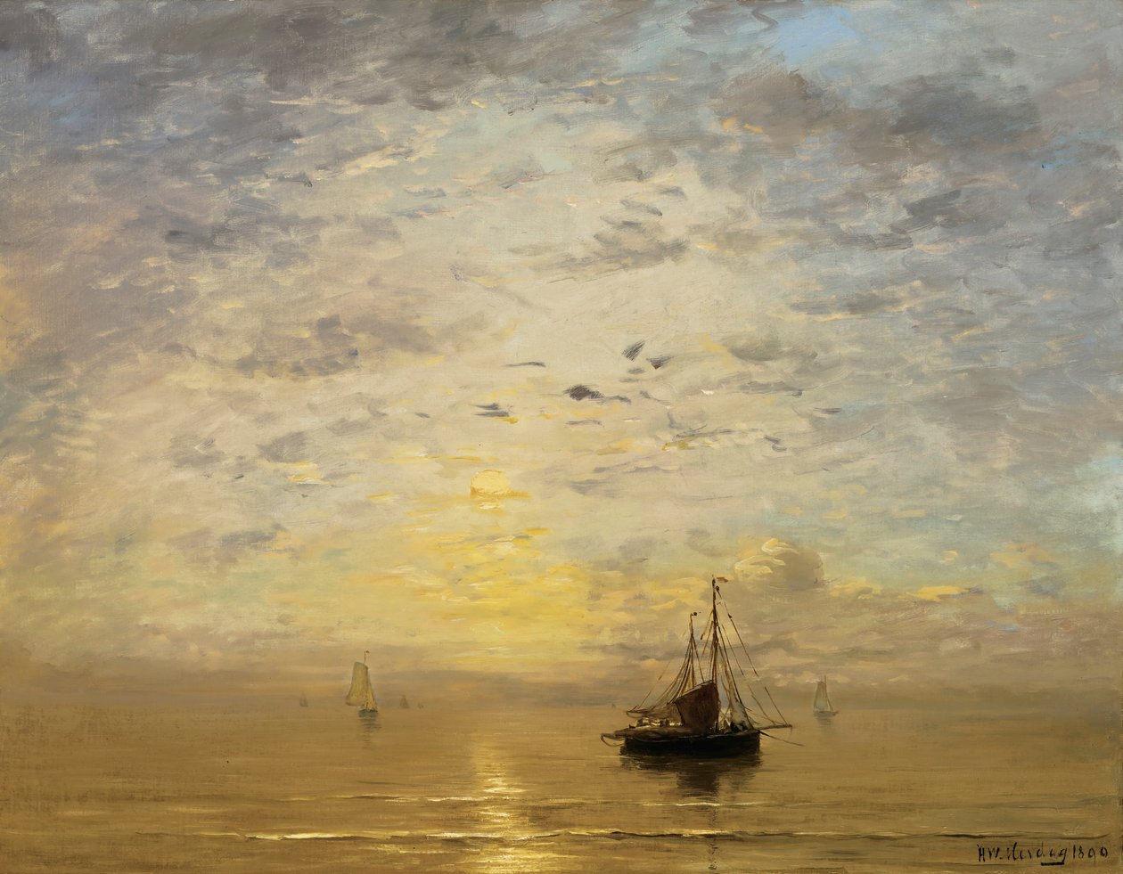 Zee door Hendrik Willem Mesdag