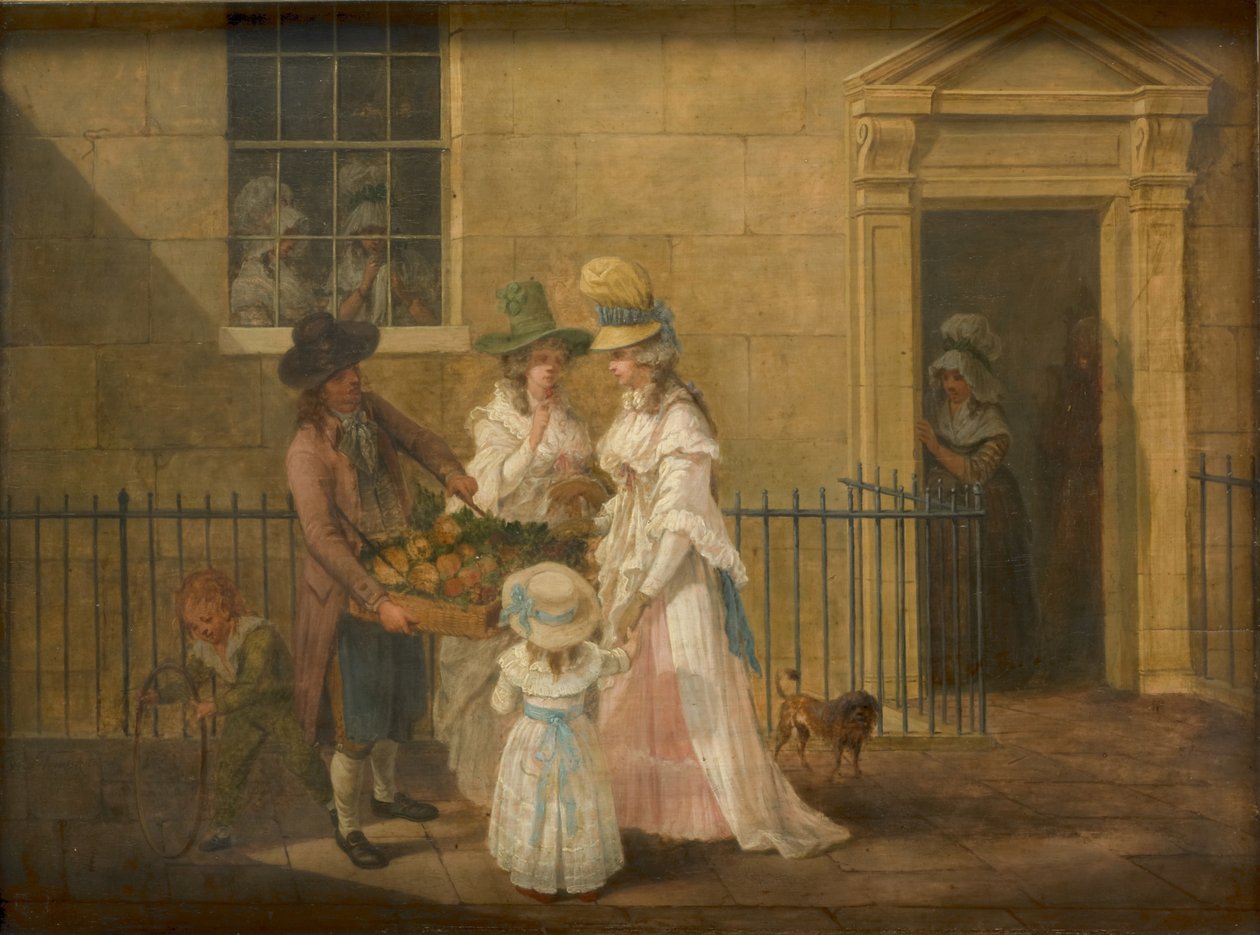 Groenteverkoper, 1790 door Hendrik Willem Schweickardt