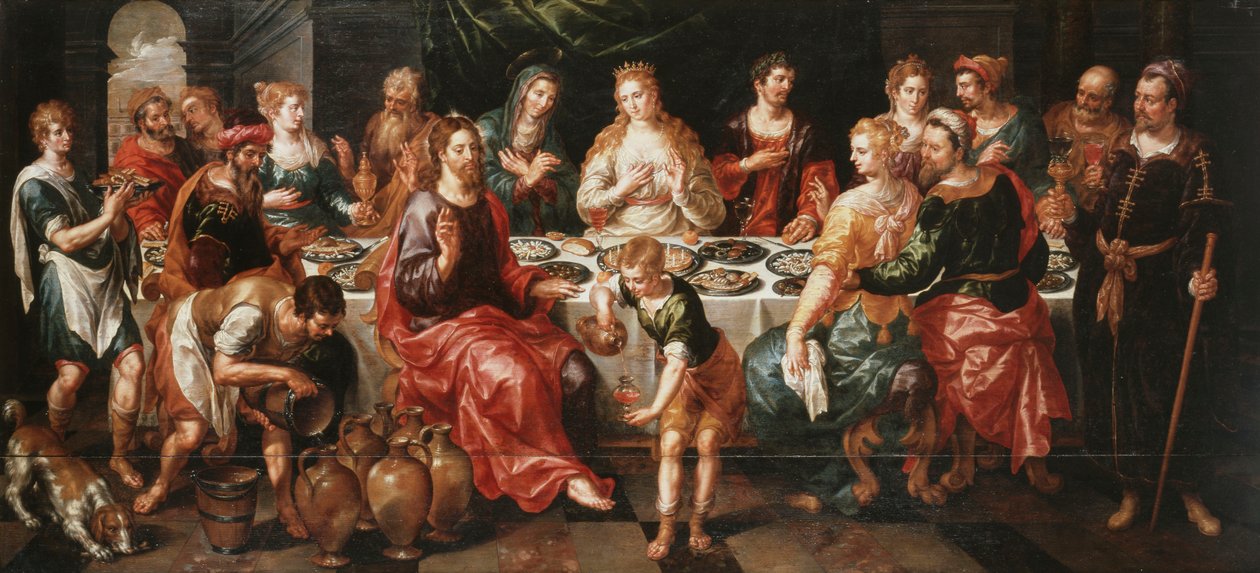 De Bruiloft te Kana door Hendrick de Clerck