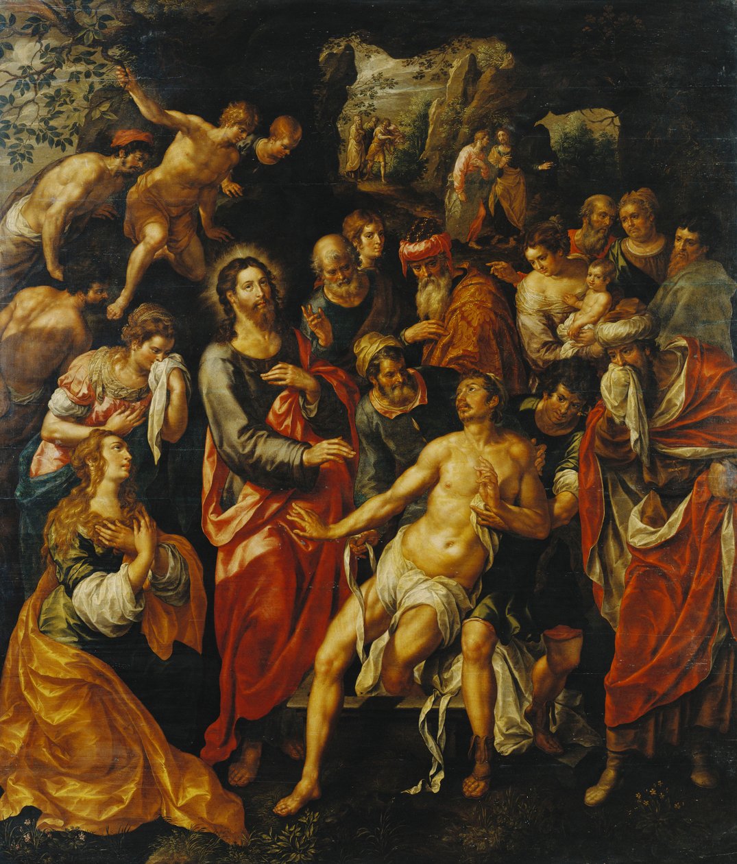 De Opwekking van Lazarus door Hendrick de Clerck