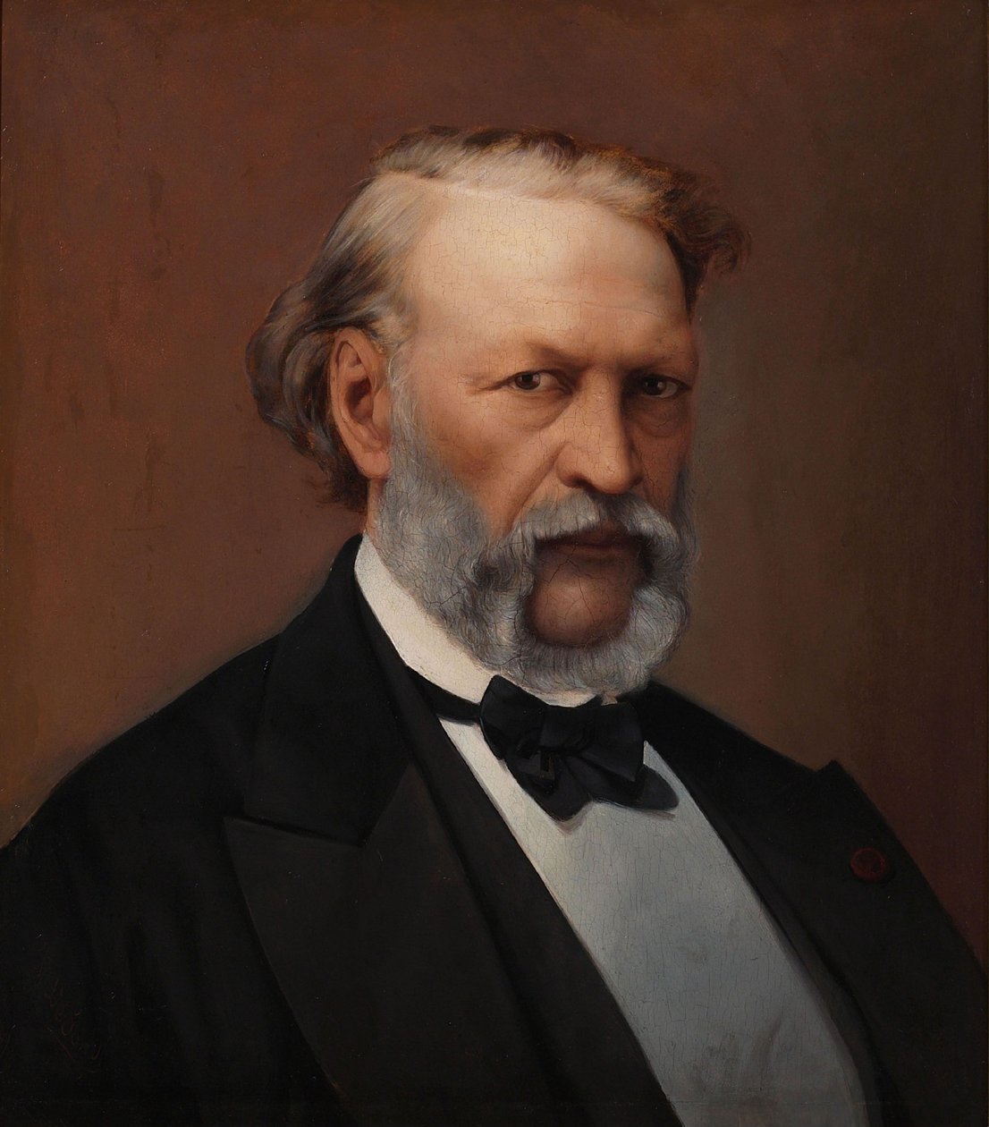 Portret van Hendrik Conscience 1812-1883 door Hendrik de Pondt