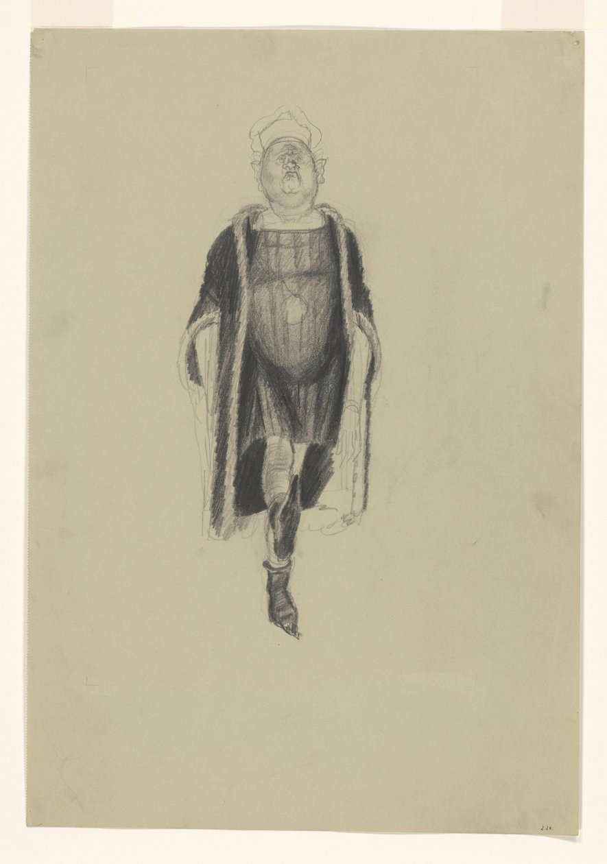 Figuur met neus in de lucht door Henk Henriët