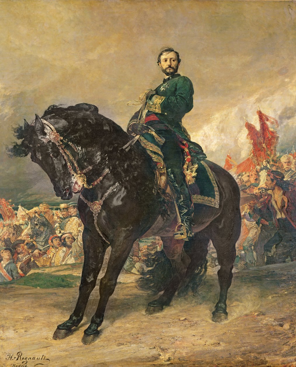 Juan Prim y Prats (1814-70) 8 oktober 1868, 1869 door Henri Alexandre Georges Regnault