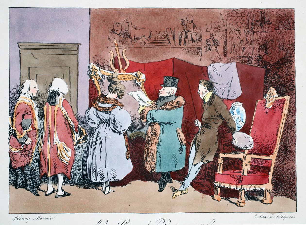 Un Grand Personnage, c.1828 door Henri Bonaventure Monnier