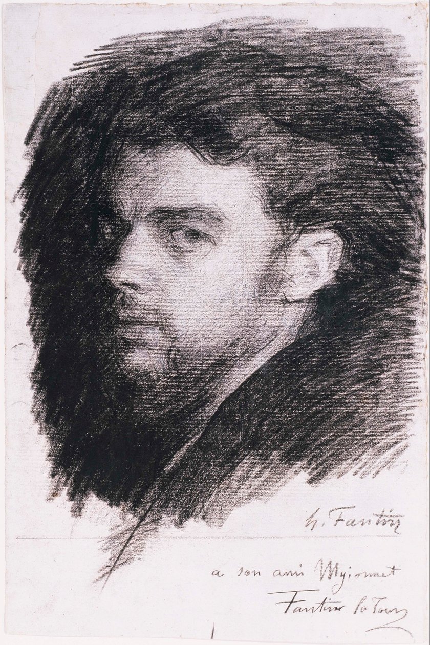 Zelfportret door Ignace Henri Jean Fantin Latour