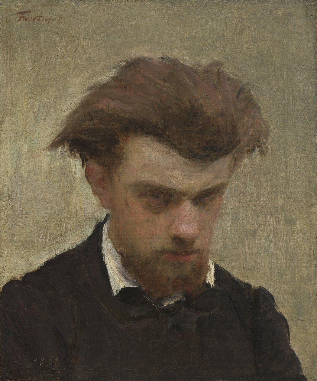 Zelfportret door Ignace Henri Jean Fantin Latour
