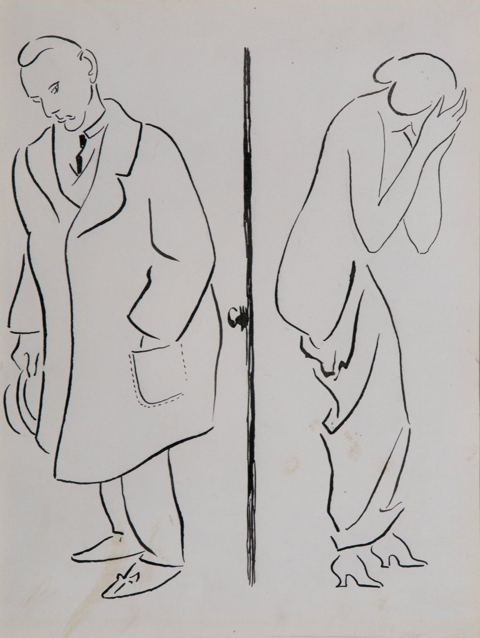 Het afscheid door Henri Gaudier Brzeska