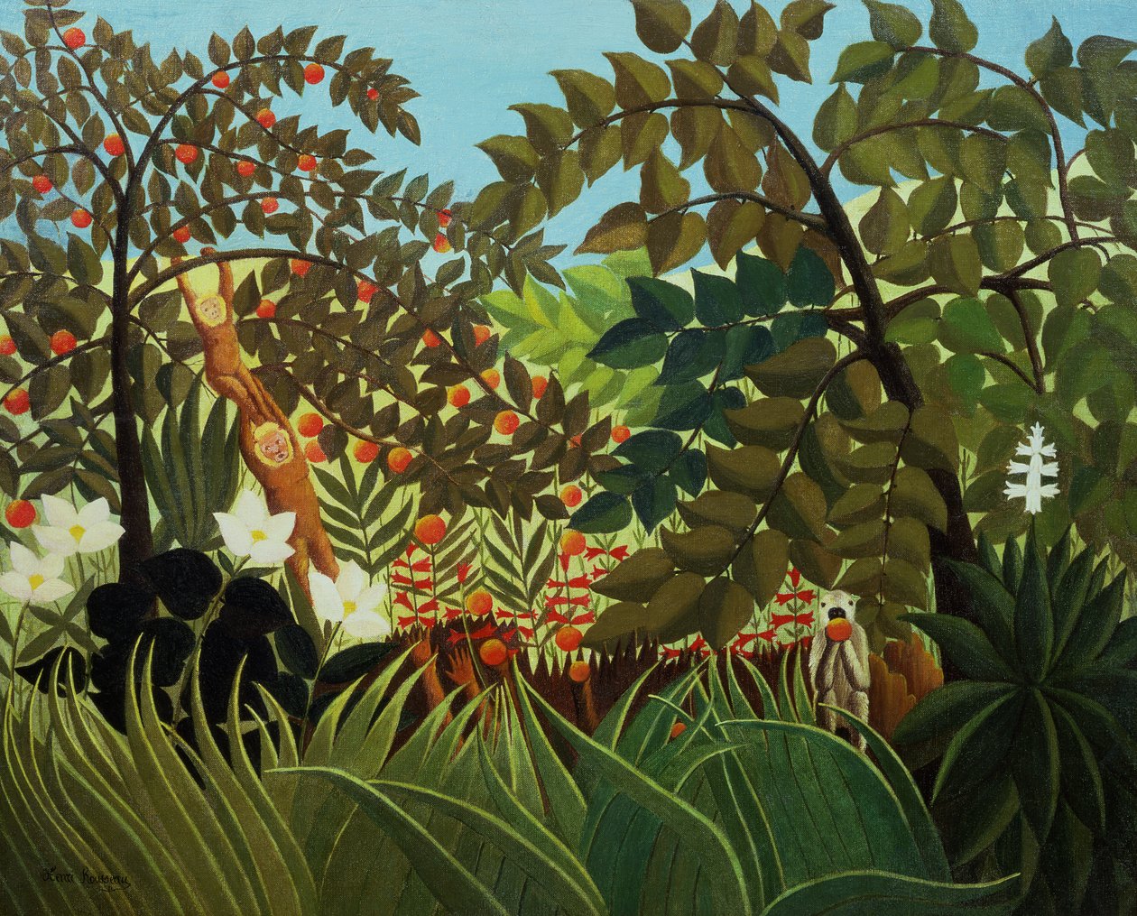 Exotisch landschap door Henri Rousseau