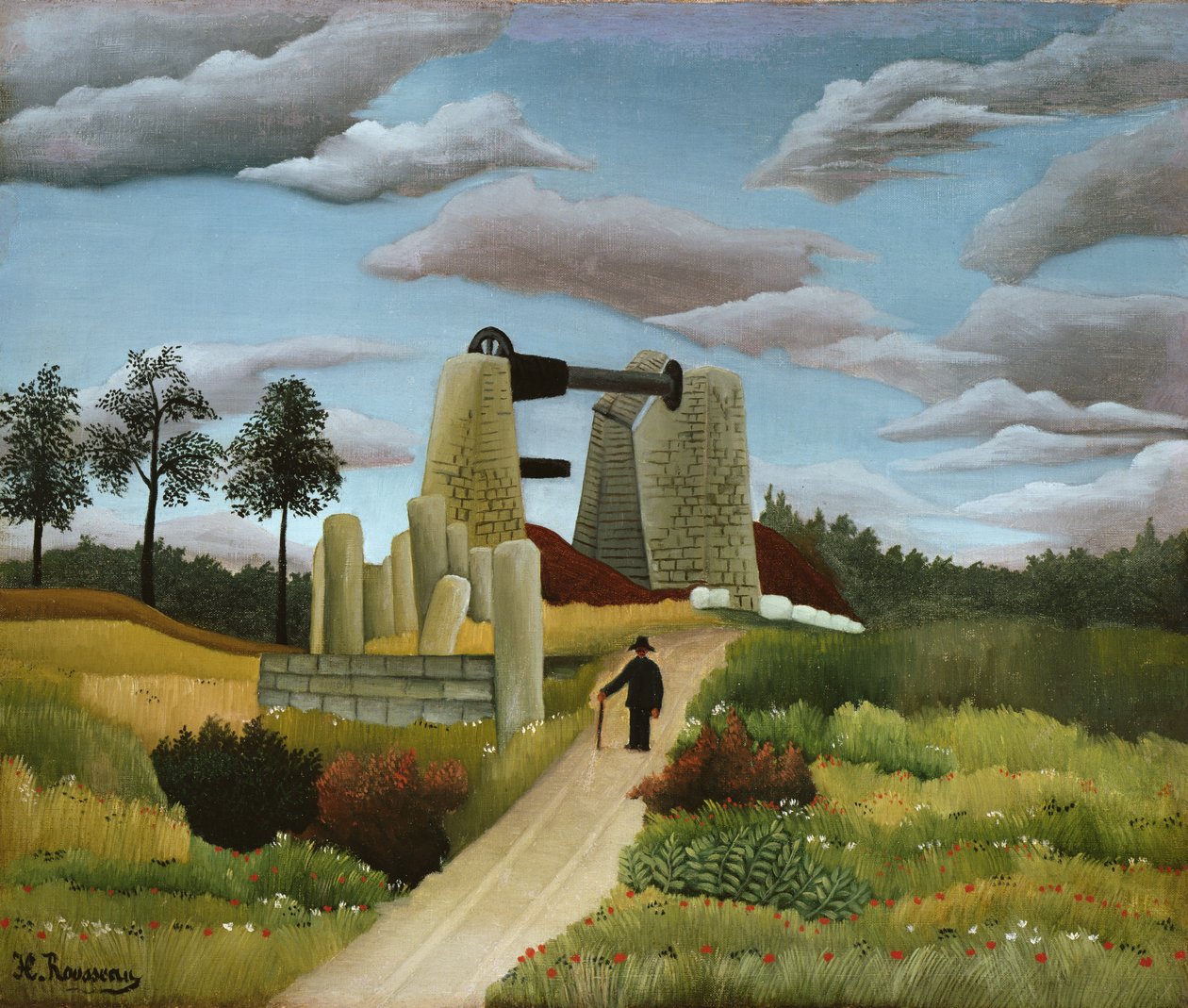 De Steengroeve door Henri Rousseau