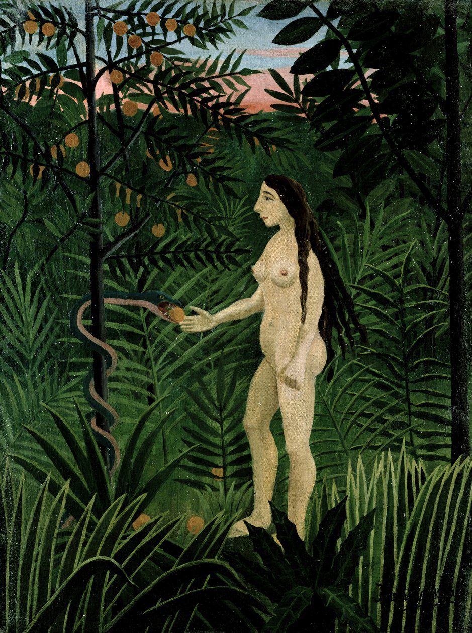 Eva, ca. 1906-07 door Henri Rousseau