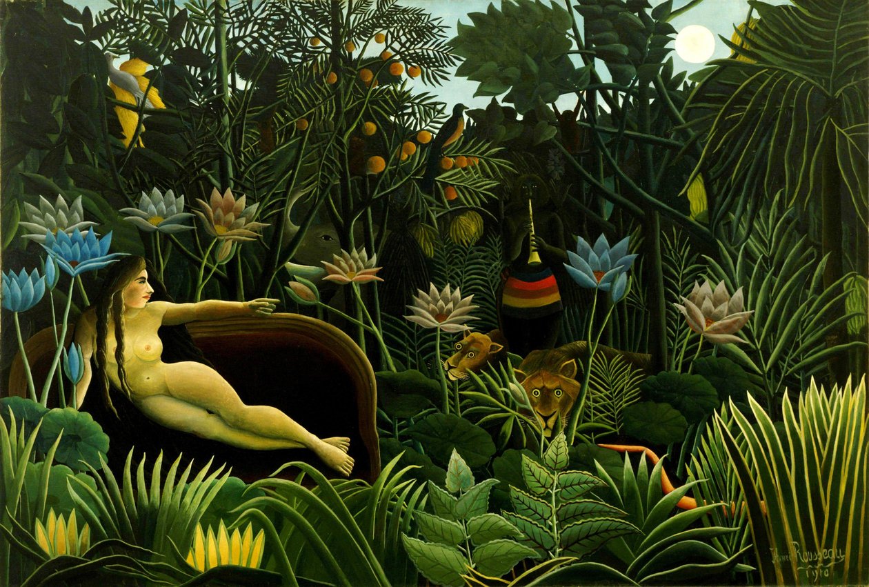 De droom door Henri Rousseau