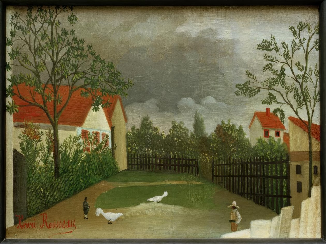 Het kippenhok door Henri Rousseau