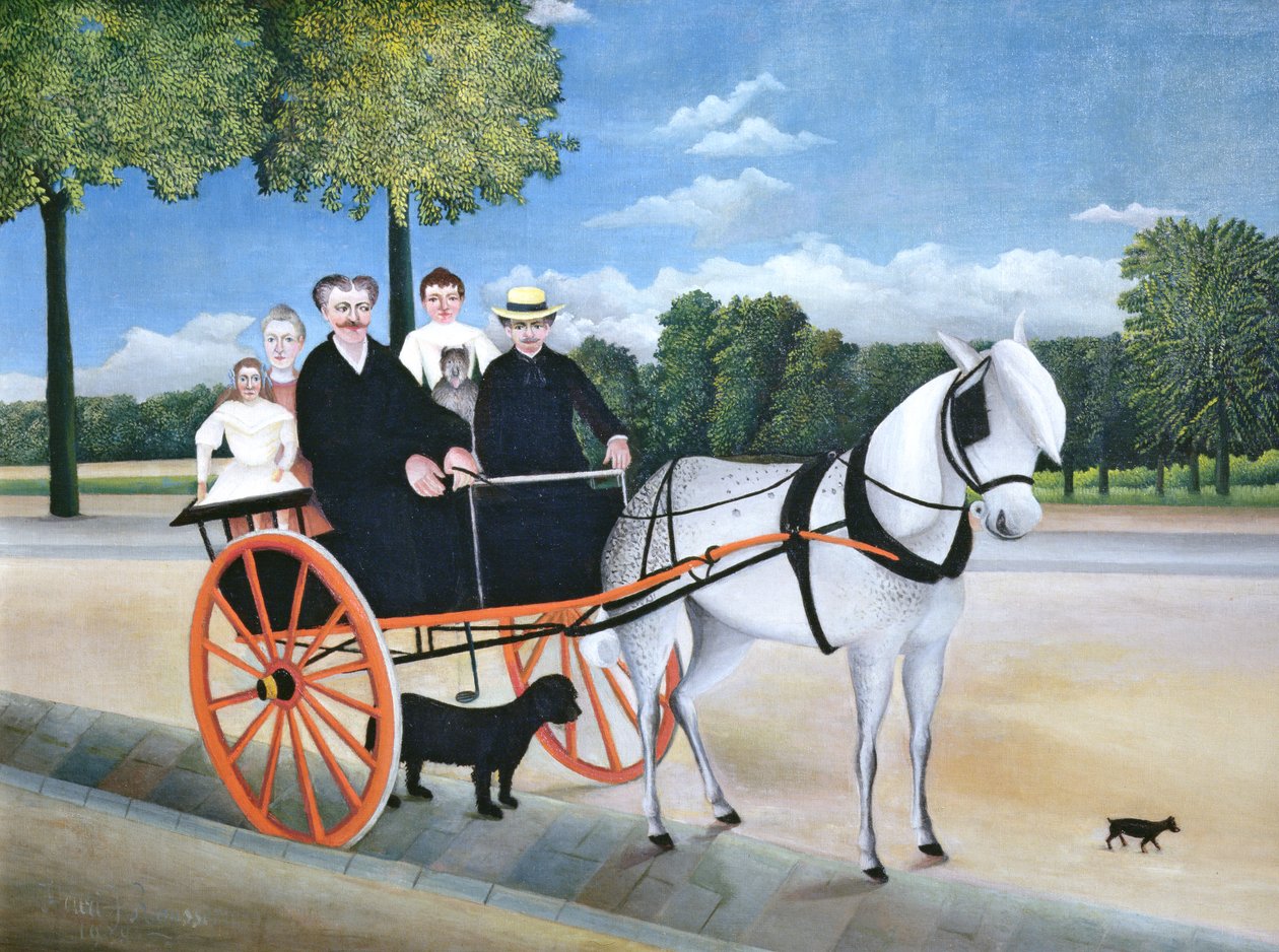 De Val van Oude Man Junier, 1908 door Henri Rousseau