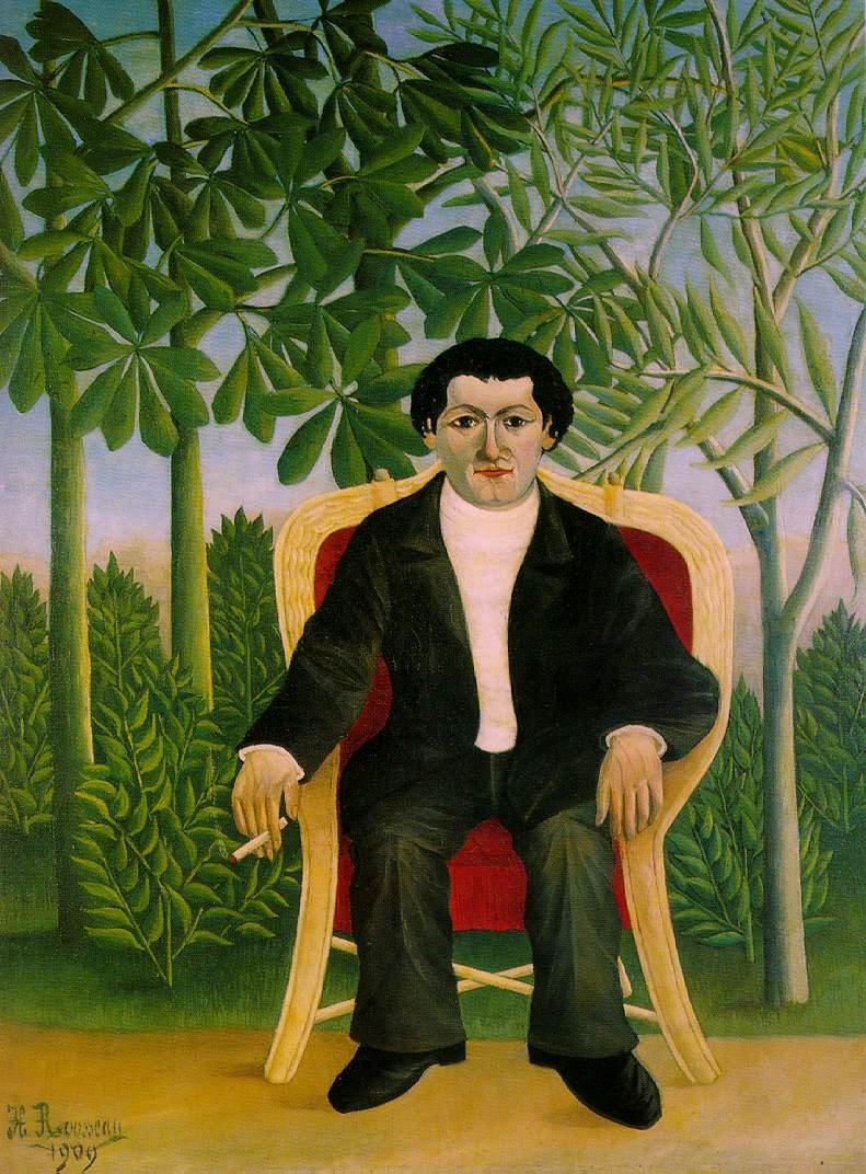 Portret van Joseph Brummer door Henri Rousseau