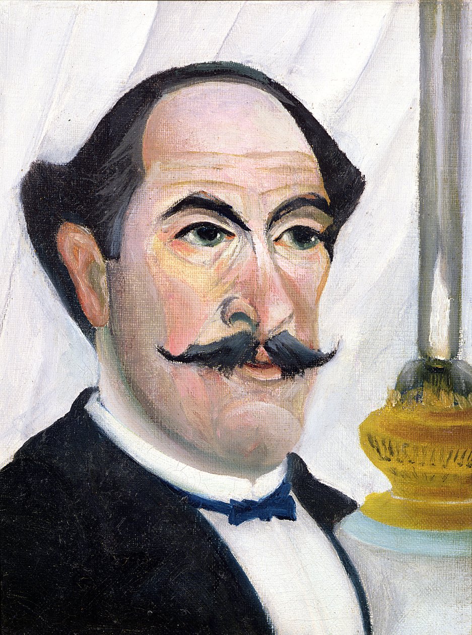Zelfportret, ca.1900-03 door Henri Rousseau