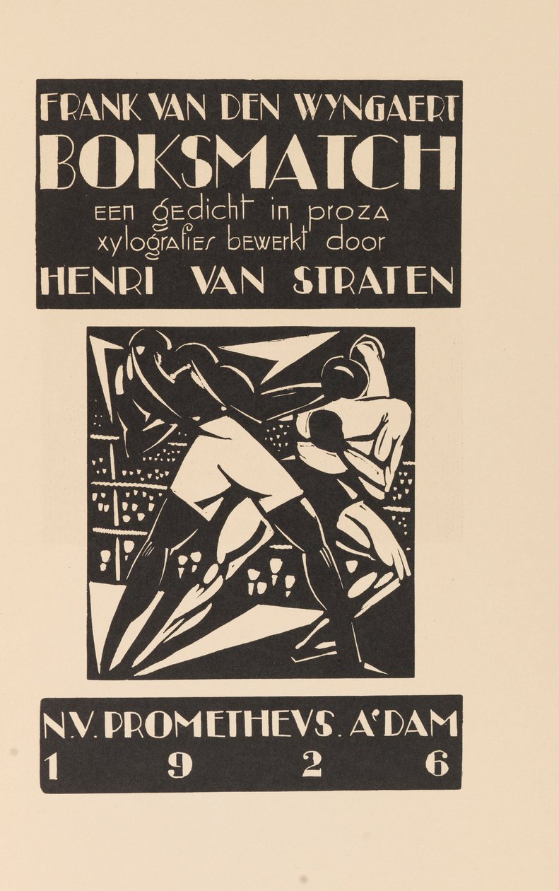 Bokswedstrijd door Henri Van Straten