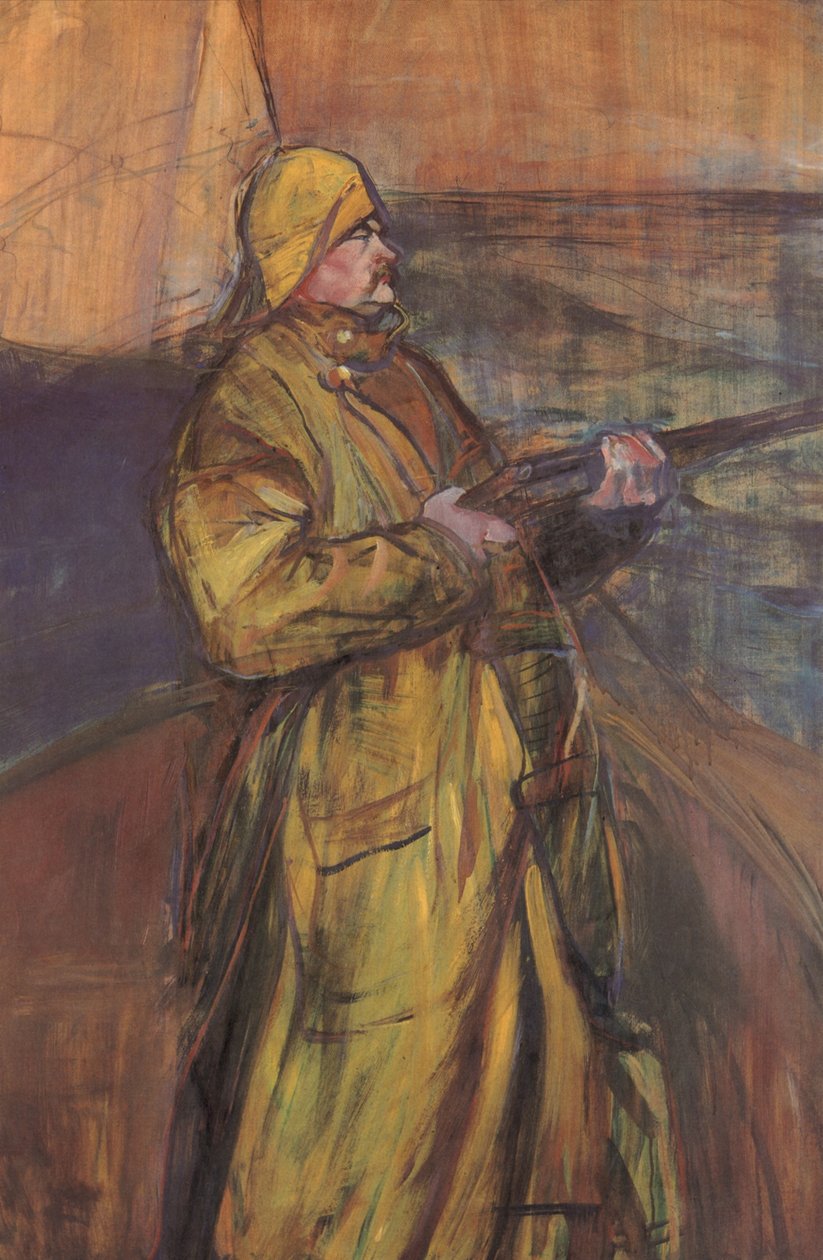 Maurice Joyant in de Somme-baai door Henri de Toulouse Lautrec