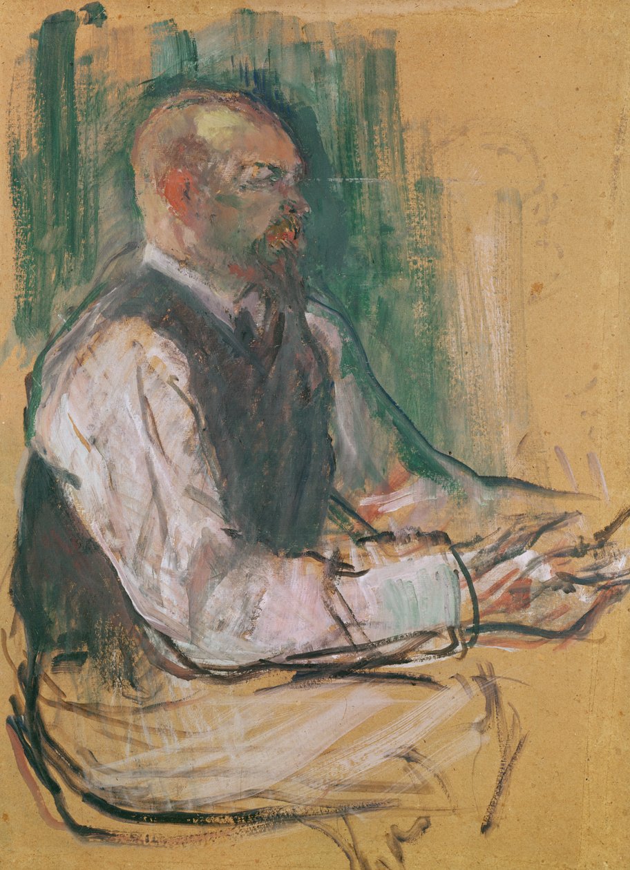 Professor Robert Wurz (1858-1919) 1901 door Henri de Toulouse Lautrec