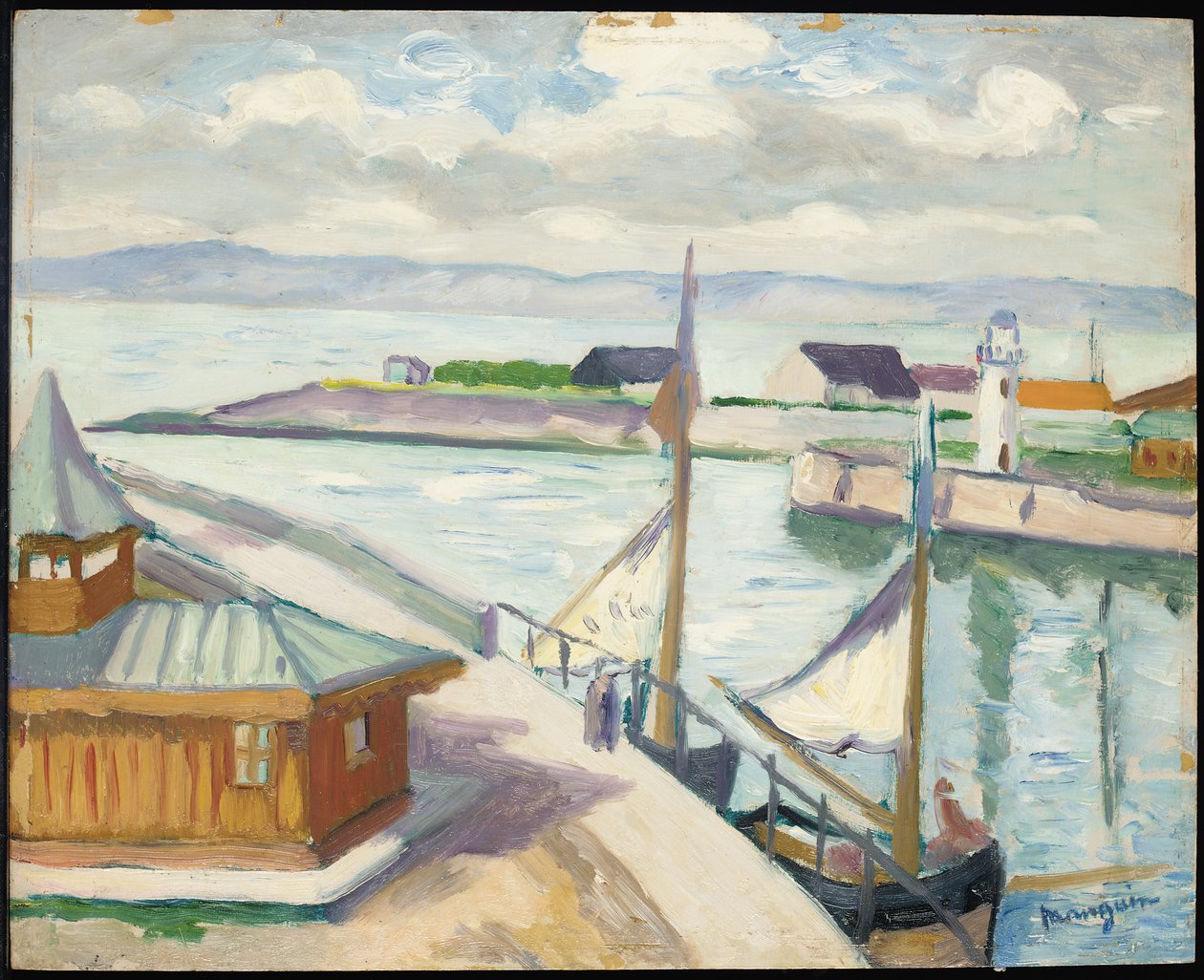 Honfleur door Henri Charles Manguin