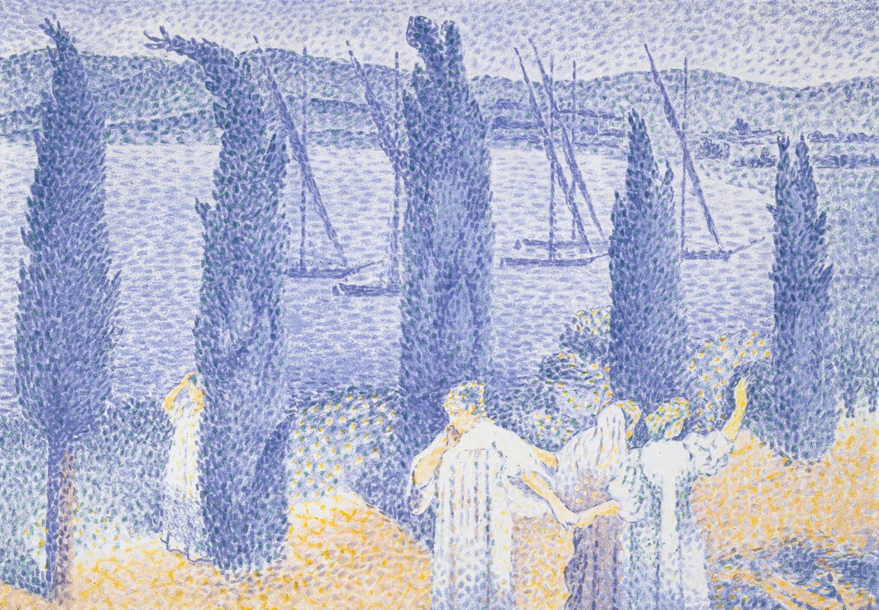 De Promenade, 1897 door Henri Edmond Cross