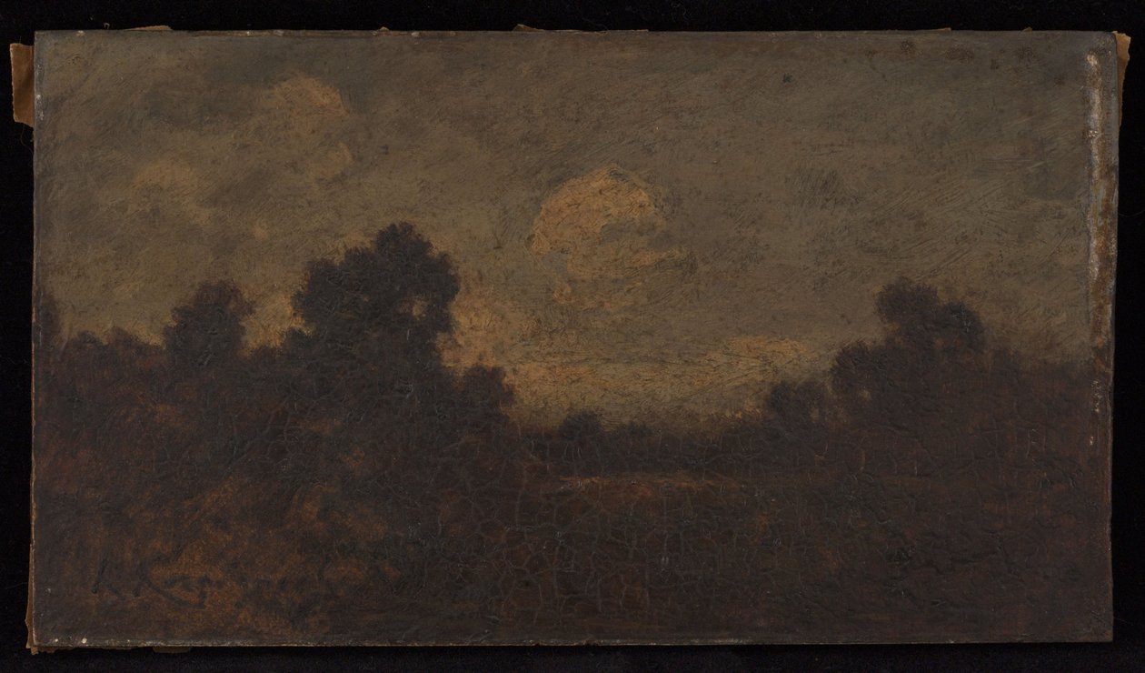 Onder bos door Henri Joseph Harpignies