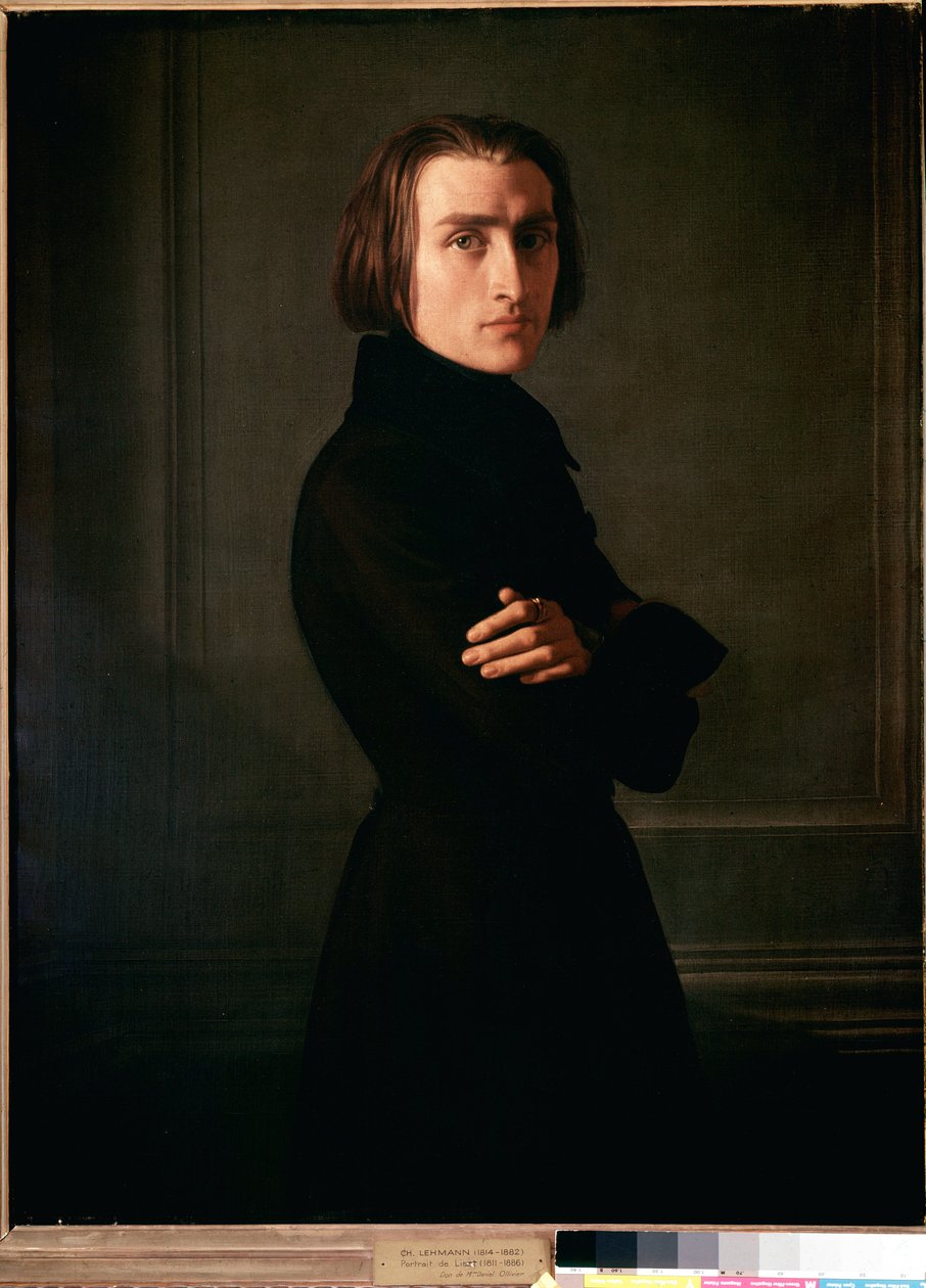 Portret van Franz Liszt door Henri (1814 82) Lehmann