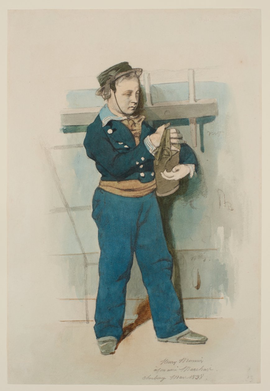 Jonge adelborst door Henri Bonaventure Monnier