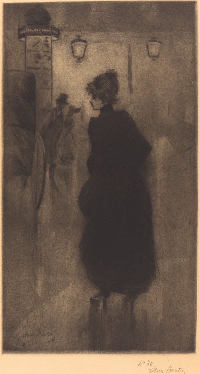 Parijse vrouw (Het effect van de nacht) door Henri Boutet