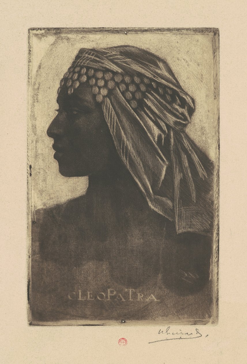 Cleopatra door Henri Charles Guérard