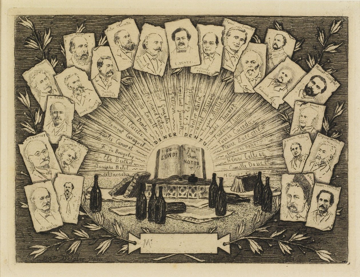 Tweeëntwintig portretten, 1881 door Henri Charles Guérard
