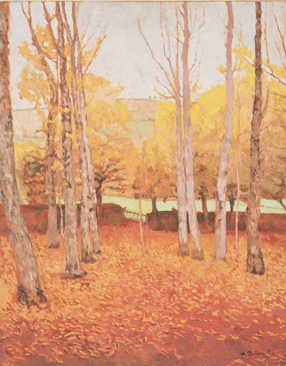 Herfst, 1930 door Henri Delavallee