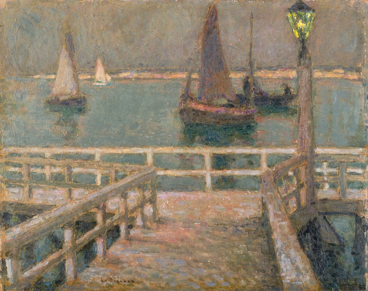 De Pier door Henri Eugene Augustin Le Sidaner