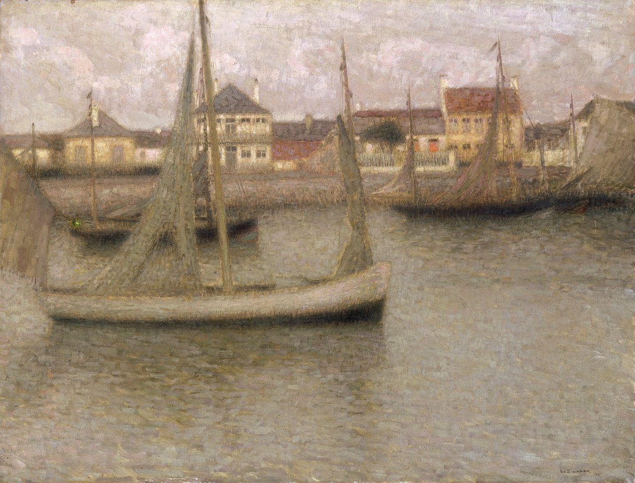 Boten, Heyst door Henri Eugene Le Sidaner