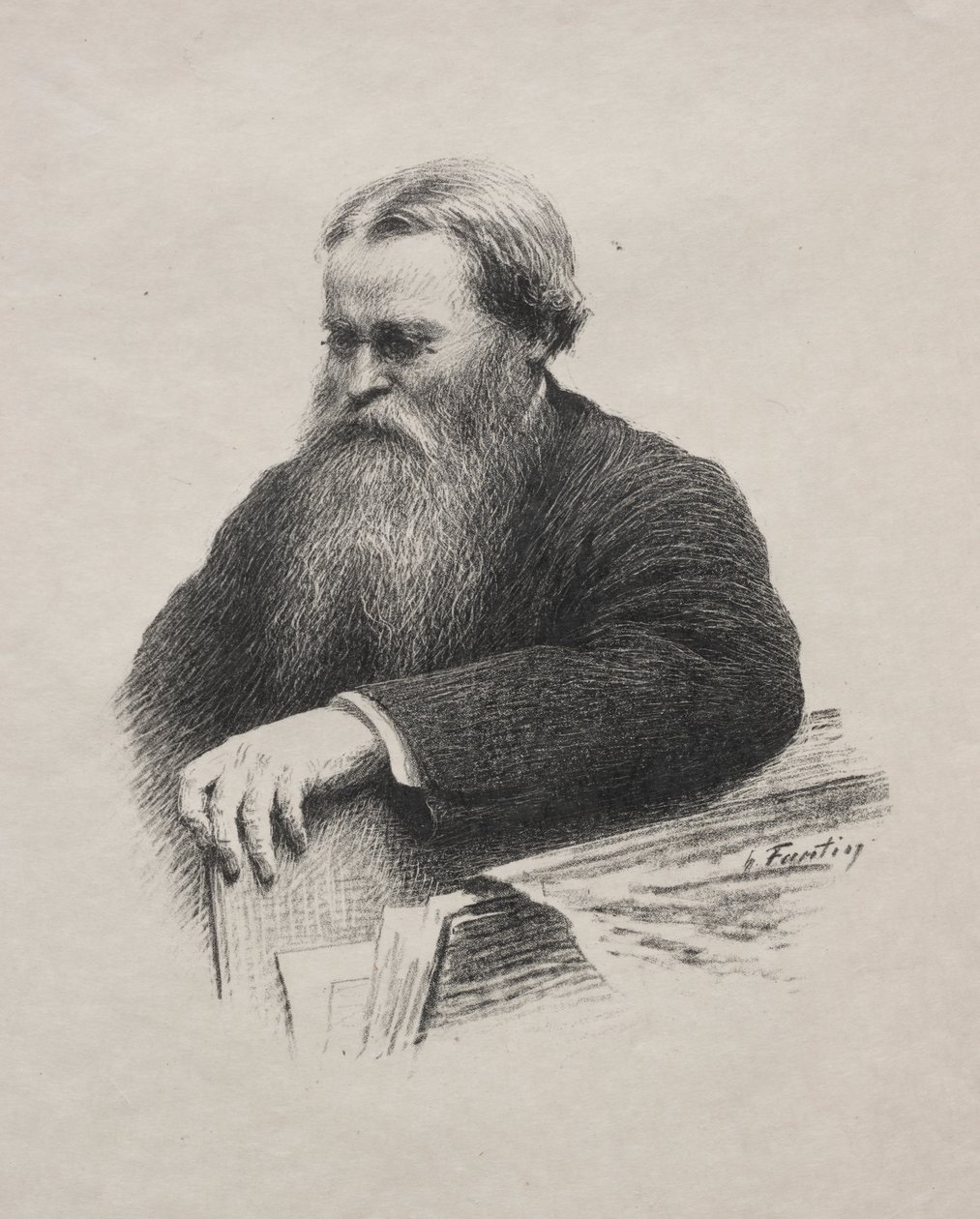 Edwin Edwards door Ignace Henri Jean Fantin Latour