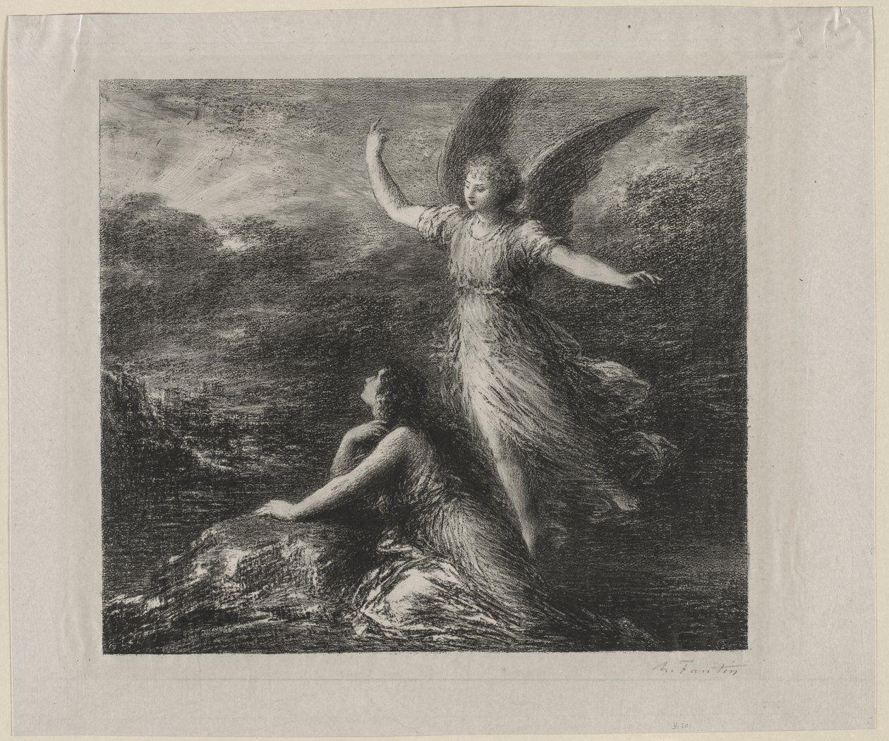Het paradijs en de Peri door Ignace Henri Jean Fantin Latour