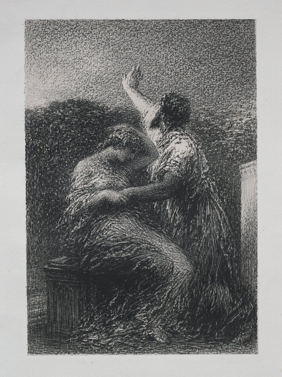 De magiër Baltazar en Fatime door Ignace Henri Jean Fantin Latour