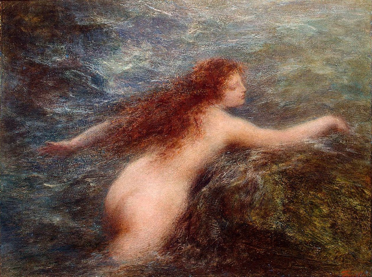 Naiade door Ignace Henri Jean Fantin Latour